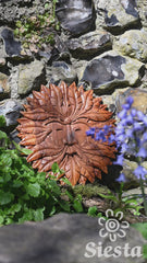Green Man Carved Plaque - Large