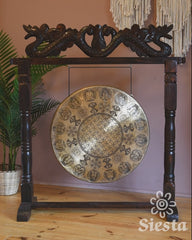 Extra Large Yogi Flower of Life Metal Gong No.68